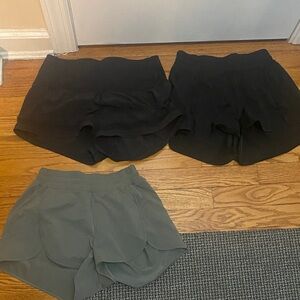 Lululemon shorts with zipper bundle